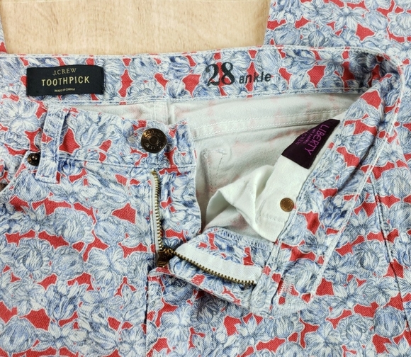 J Crew Toothpick Slim Ankle Liberty Artist Print - Picture 6 of 6